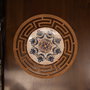 Hermia Labyrinth Salvamanteles de Madera Nogal (4 piezas)